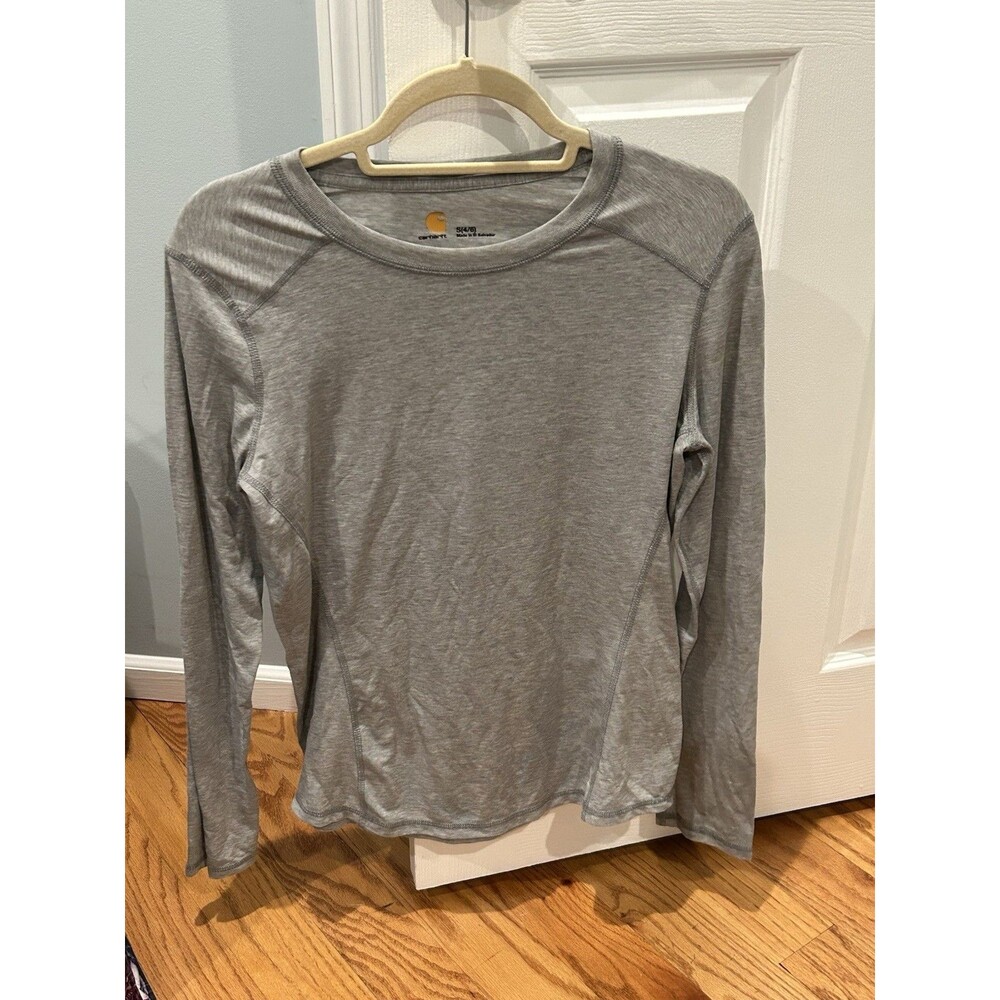 Carhartt Gray Heather Knit Long Sleeve Top Size S